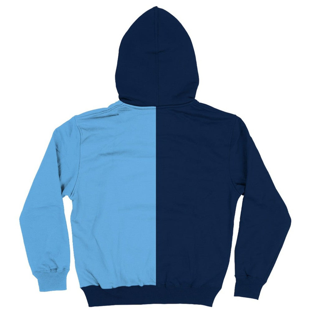 Manchester City Vive La Fete Youth Color Block Fleece Pullover Hoodie - Navy/Sky Blue outlet