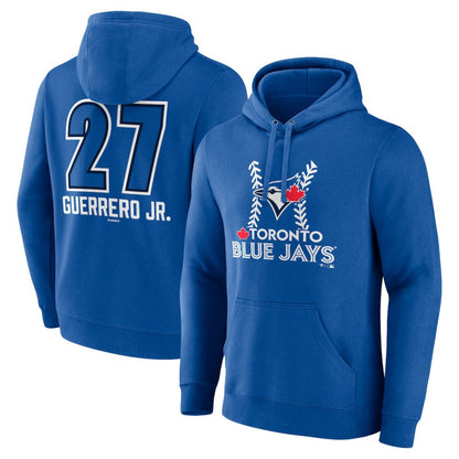 Vladimir Guerrero Jr. Toronto Blue Jays Name & Number Fastball Pullover Hoodie - Royal