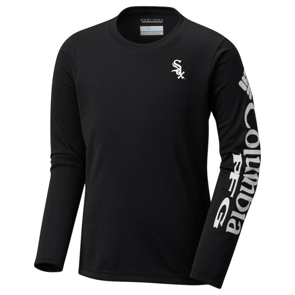 Chicago White Sox Youth Terminal Tackle Long Sleeve T-Shirt - Black | Columbia