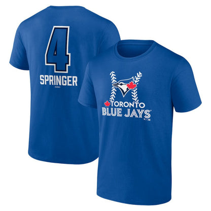 George Springer Toronto Blue Jays Name & Number Fastball T-Shirt - Royal