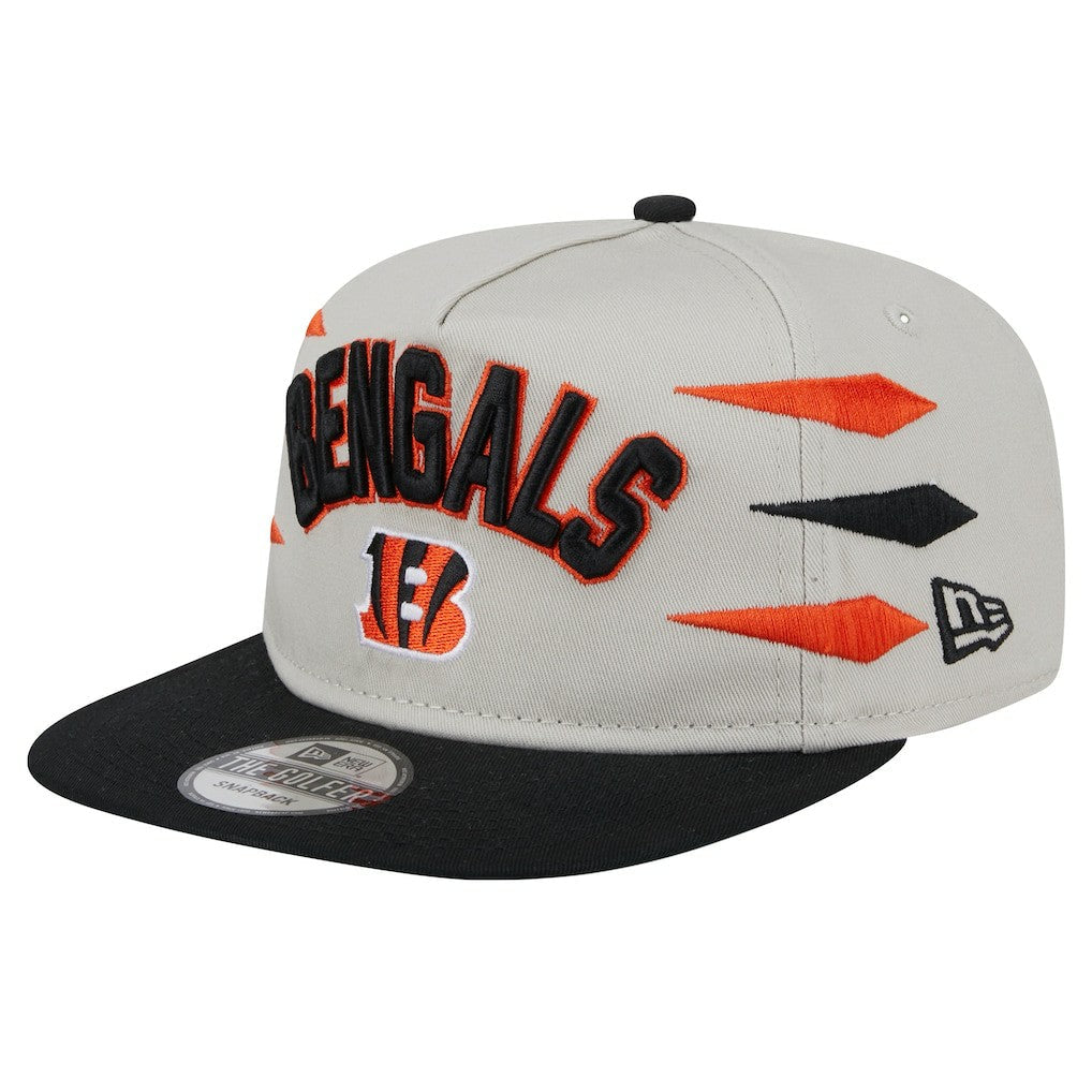 Cincinnati Bengals New Era Athletic Golfer Snapback Hat - Stone/Orange discount