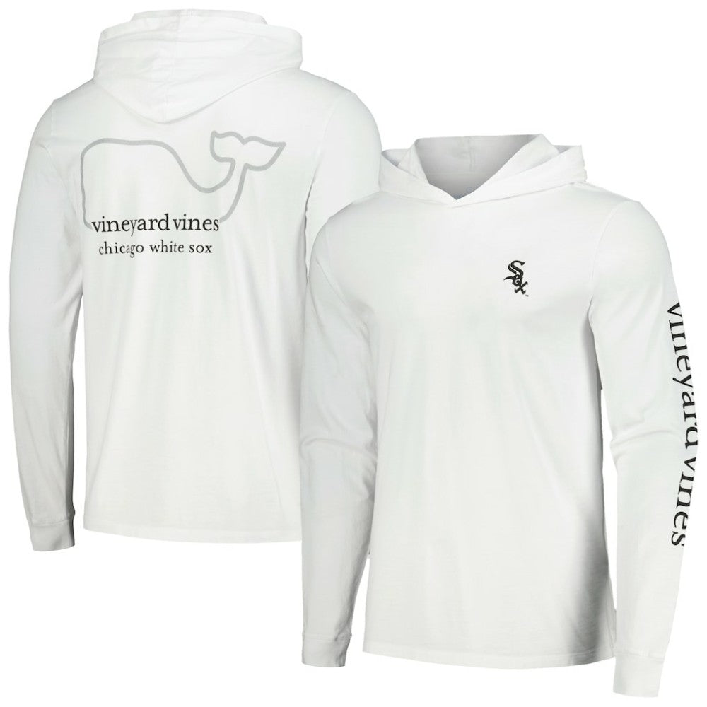 Chicago White Sox Vineyard Vines Long Sleeve Hoodie T-Shirt - White