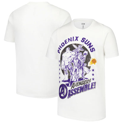 Phoenix Suns Youth NBA x Marvel Avengers Squad T-Shirt - White outlet