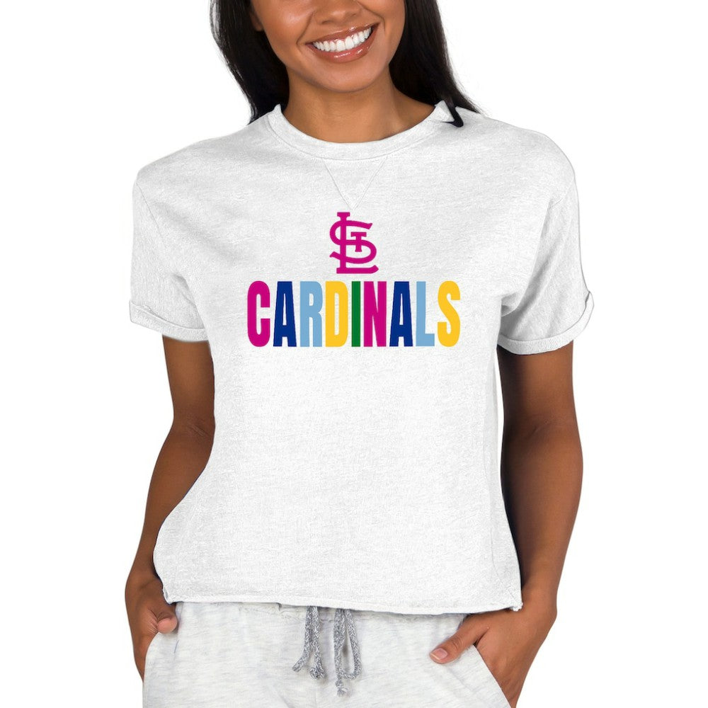 St. Louis Cardinals Concepts Sport Women's Mainstream Terry Sweatshirt - Oatmeal