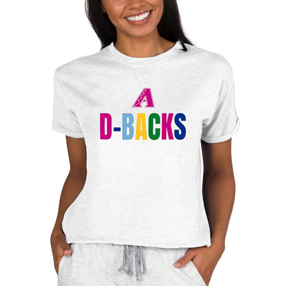 Arizona Diamondbacks Concepts Sport Women's Mainstream Terry Sweatshirt - Oatmeal