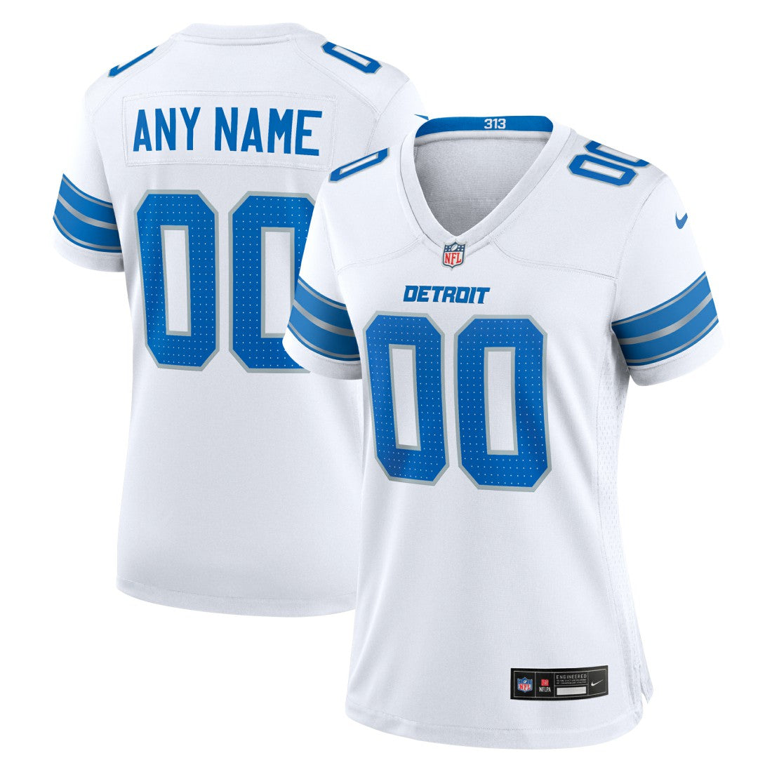 Detroit Lions Women's Custom Game Jersey - White | Nike cheap