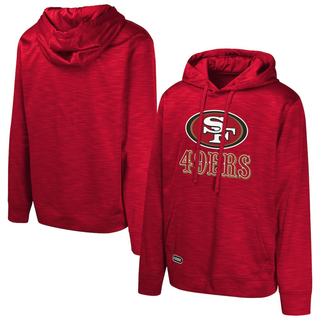 San Francisco 49ers Streak Fleece Pullover Hoodie - Scarlet cheap