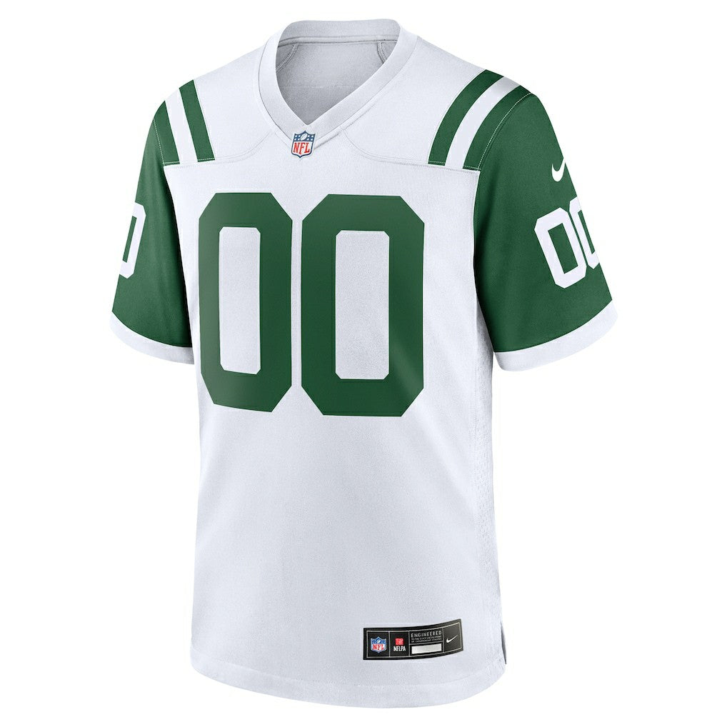 New York Jets Classic Alternate Custom Replica Jersey - White | Nike on sale