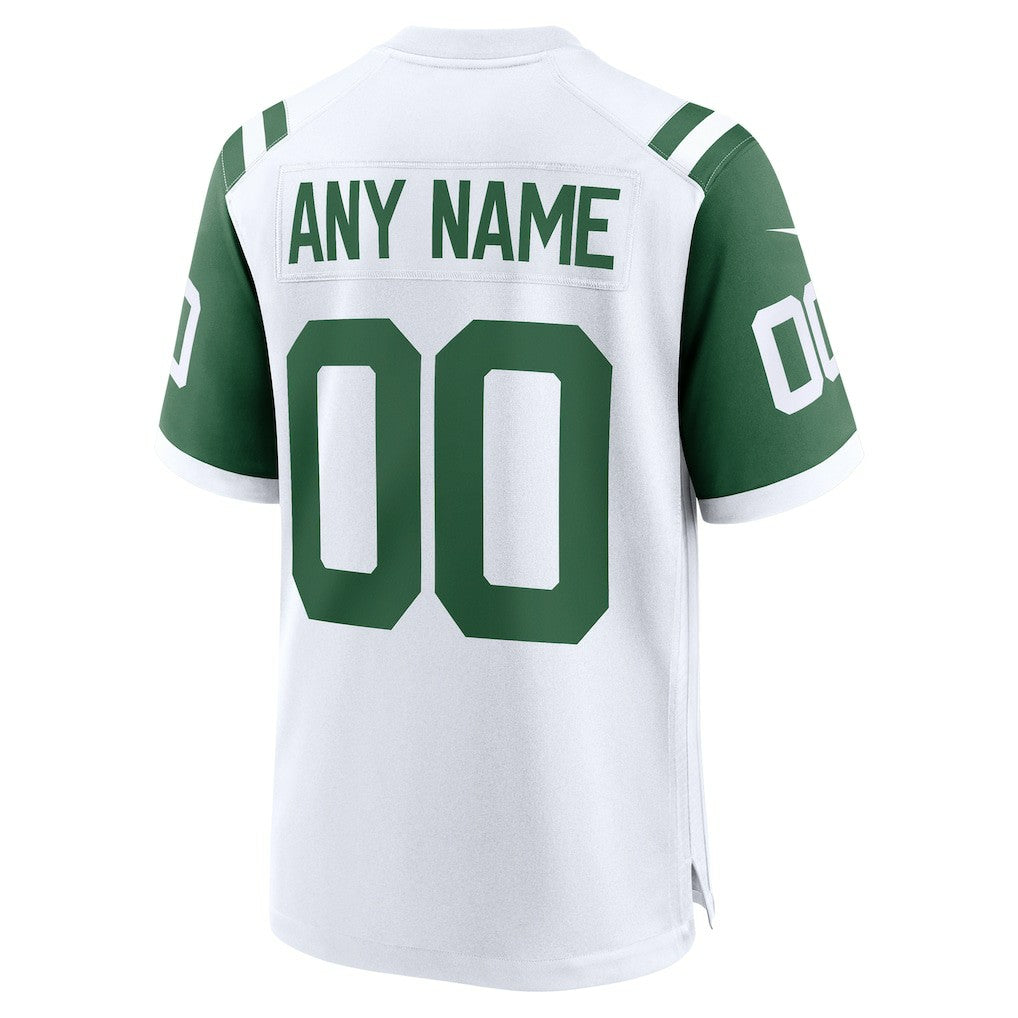 New York Jets Classic Alternate Custom Replica Jersey - White | Nike on sale