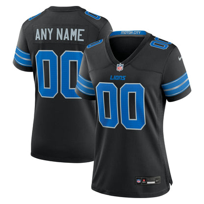 Detroit Lions Women's Alternate Custom Game Jersey - Black | Nike outlet