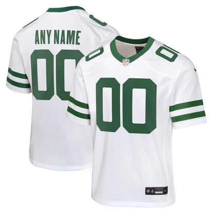 New York Jets Youth Custom Game Jersey - Legacy White | Nike sale