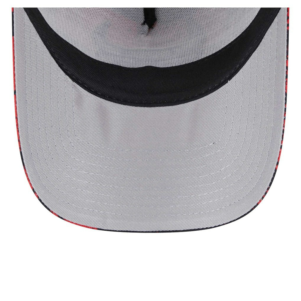 Chicago Bulls Tip Off A-Frame Trucker 9FORTY Adjustable Hat - Black/Red | New Era outlet
