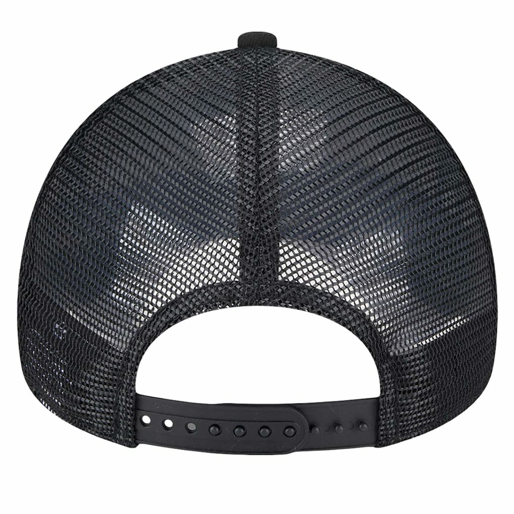Brooklyn Nets Tip Off A-Frame Trucker 9FORTY Adjustable Hat - Black/Charcoal | New Era online