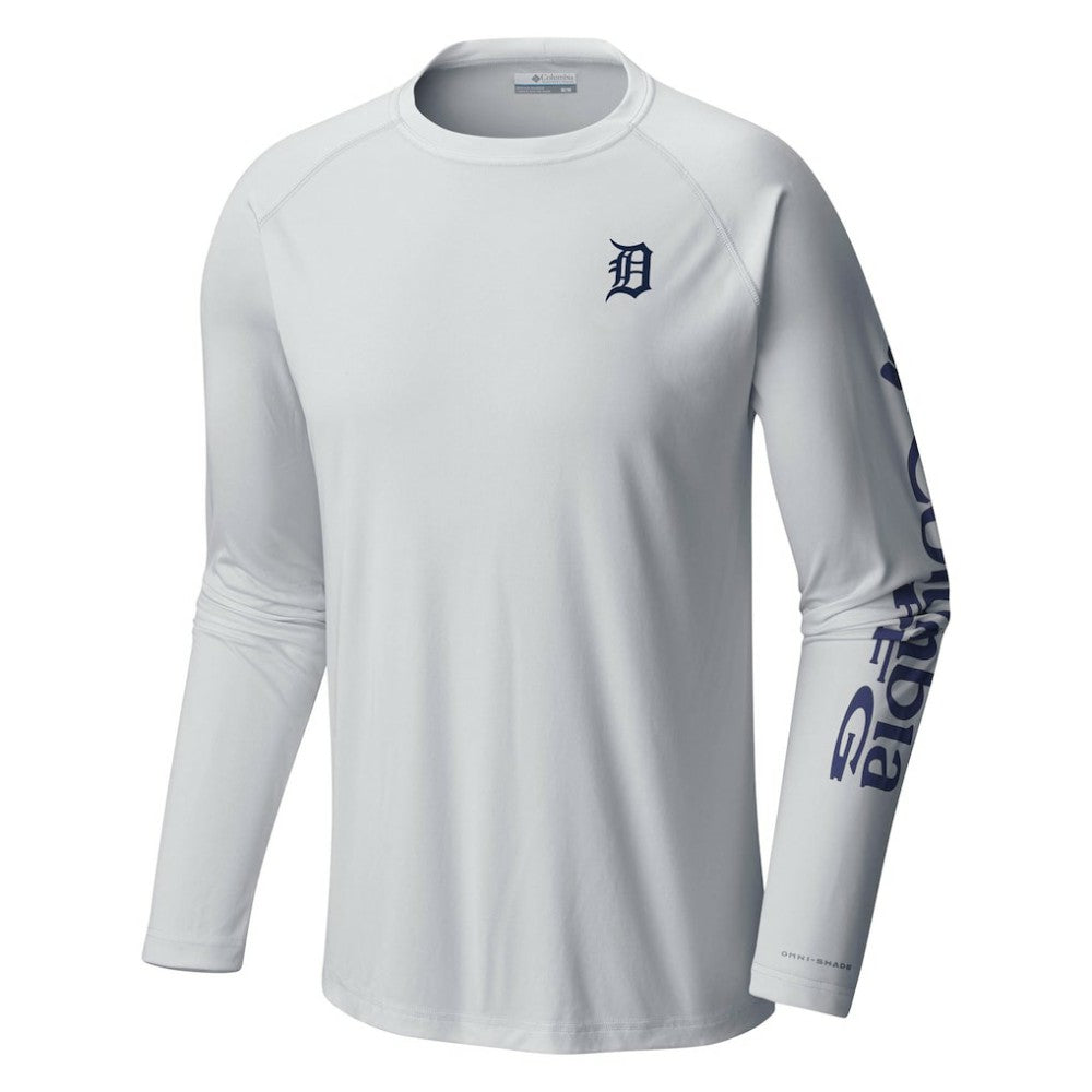 Detroit Tigers Terminal Tackle Long Sleeve T-Shirt - White | Columbia