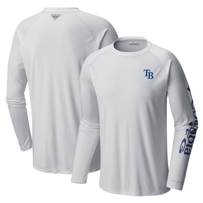 Tampa Bay Rays Terminal Tackle Long Sleeve T-Shirt - White | Columbia