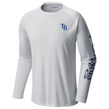 Tampa Bay Rays Terminal Tackle Long Sleeve T-Shirt - White | Columbia