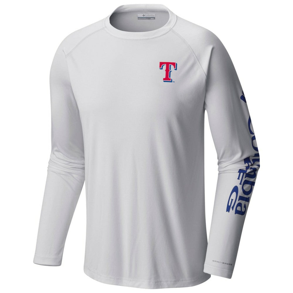 Texas Rangers Terminal Tackle Long Sleeve T-Shirt - White | Columbia