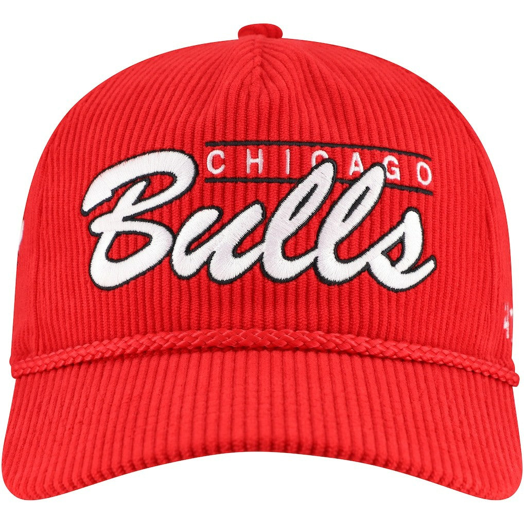 Chicago Bulls '47 Double Header Sidepatch Cord Hitch Adjustable Hat - Red | 47 brand shop