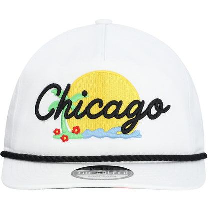 Chicago Bulls Island Oasis Golfer Snapback Hat - White | New Era for sale