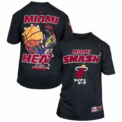 Miami Heat Hyperfly Unisex NBA x My Hero Academia All Might Smash T-Shirt - Black sale
