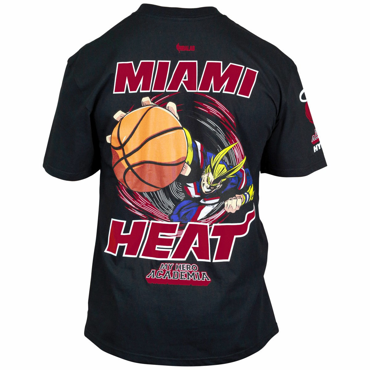 Miami Heat Hyperfly Unisex NBA x My Hero Academia All Might Smash T-Shirt - Black sale
