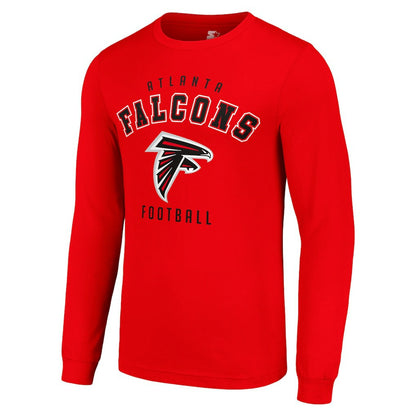 Atlanta Falcons Starter Long Sleeve T-Shirt - Red discount