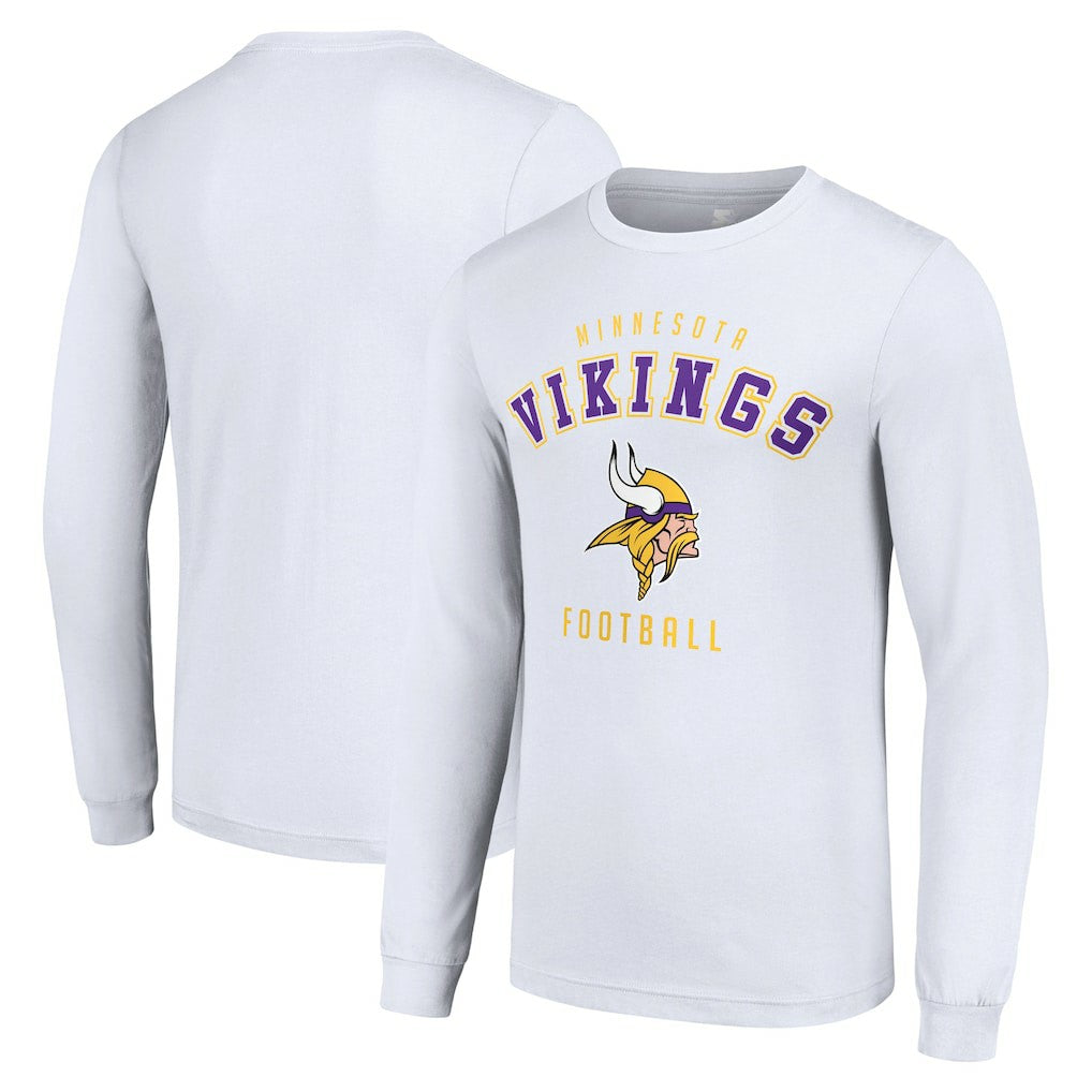 Minnesota Vikings Starter Long Sleeve T-Shirt - White discount
