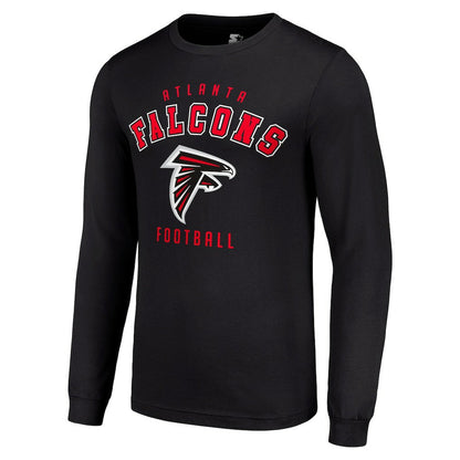 Atlanta Falcons Starter Long Sleeve T-Shirt - Black cheap