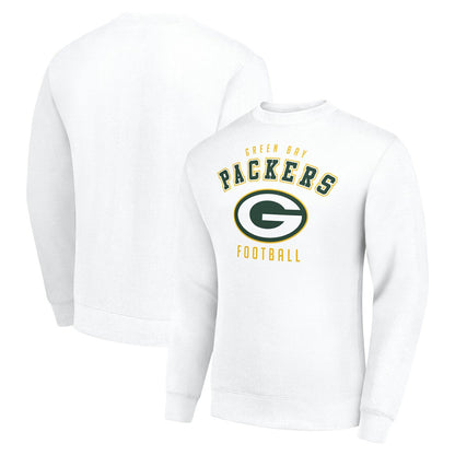 Green Bay Packers Starter Team Logo Pullover Sweatshirt - White sale