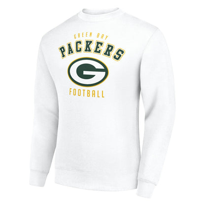 Green Bay Packers Starter Team Logo Pullover Sweatshirt - White sale