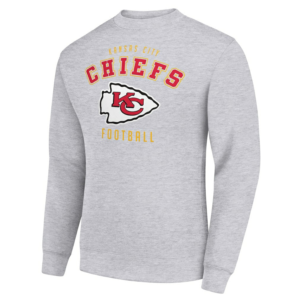 Kansas City Chiefs Starter Team Logo Pullover Sweatshirt - Heather Gray outlet