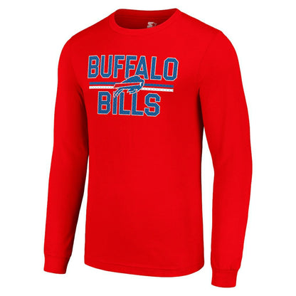 Buffalo Bills Starter Team Mesh Print Graphic Long Sleeve T-Shirt - Red cheap