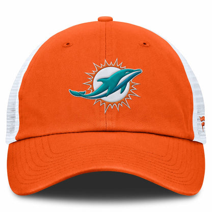 Miami Dolphins Trucker Adjustable Hat - Orange/White cheap