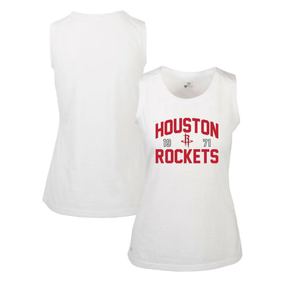 Houston Rockets Levelwear Women's Macy Tank Top - White sale