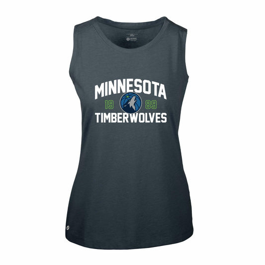 Minnesota Timberwolves Levelwear Women's Macy Tank Top - Navy on sale