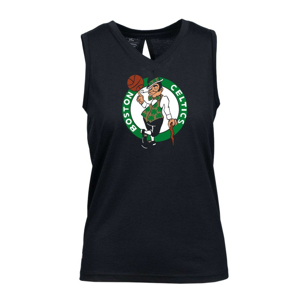 Boston Celtics Levelwear Women's Paisley Core V-Neck Tank Top - Black cheap