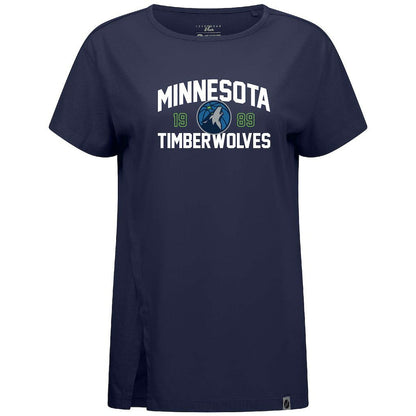 Minnesota Timberwolves Levelwear Women's Influx T-Shirt - Navy outlet