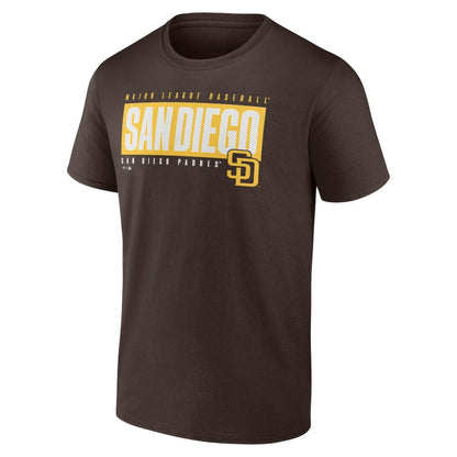 San Diego Padres Blocked Out T-Shirt - Brown