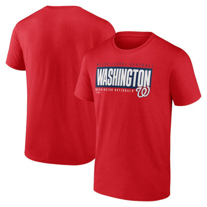 Washington Nationals Blocked Out T-Shirt - Red