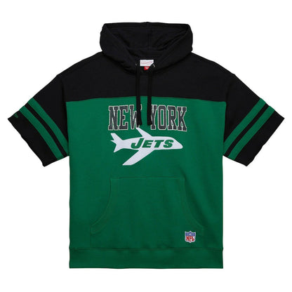 New York Jets Off Field Vintage Logo Short Sleeve Pullover Hoodie - Kelly Green cheap
