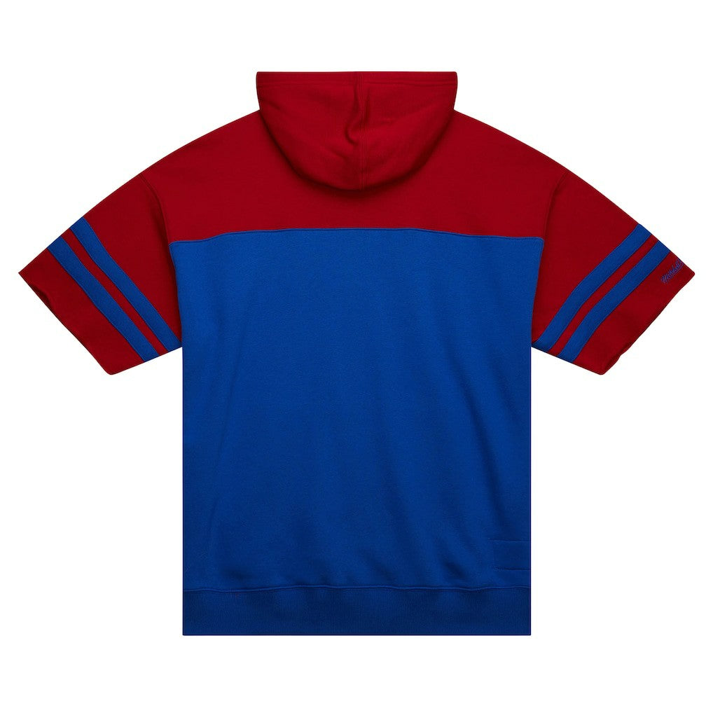 Buffalo Bills Off Field Vintage Logo Short Sleeve Pullover Hoodie - Royal on sale