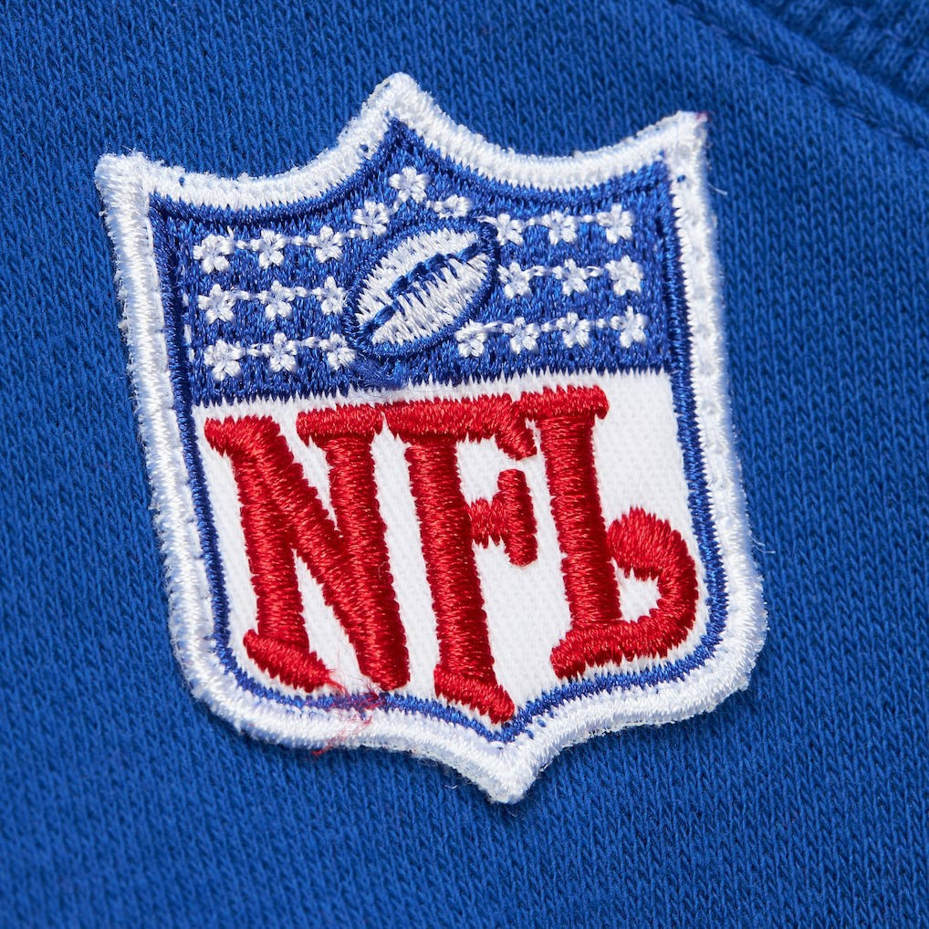 Buffalo Bills Off Field Vintage Logo Short Sleeve Pullover Hoodie - Royal on sale