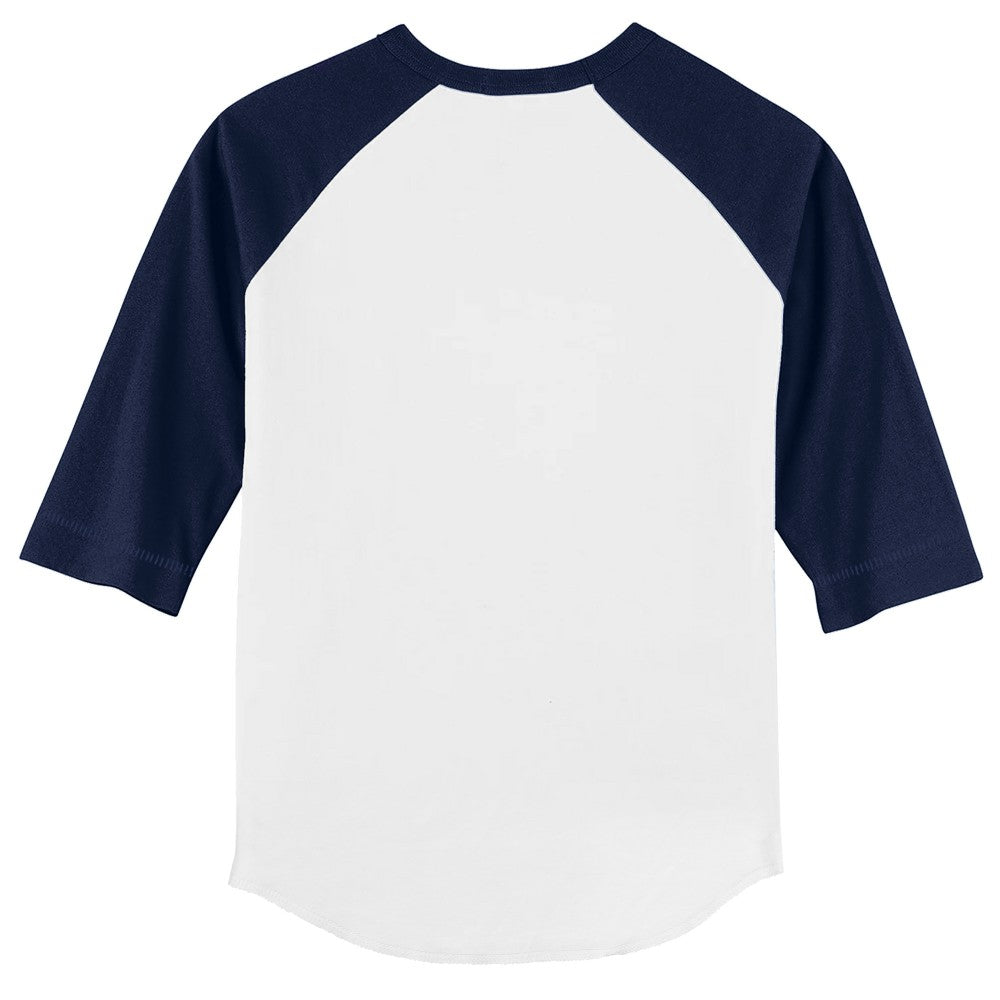 Houston Astros Tiny Turnip Youth Butterfly Glove 3/4-Sleeve Raglan T-Shirt - White/Navy