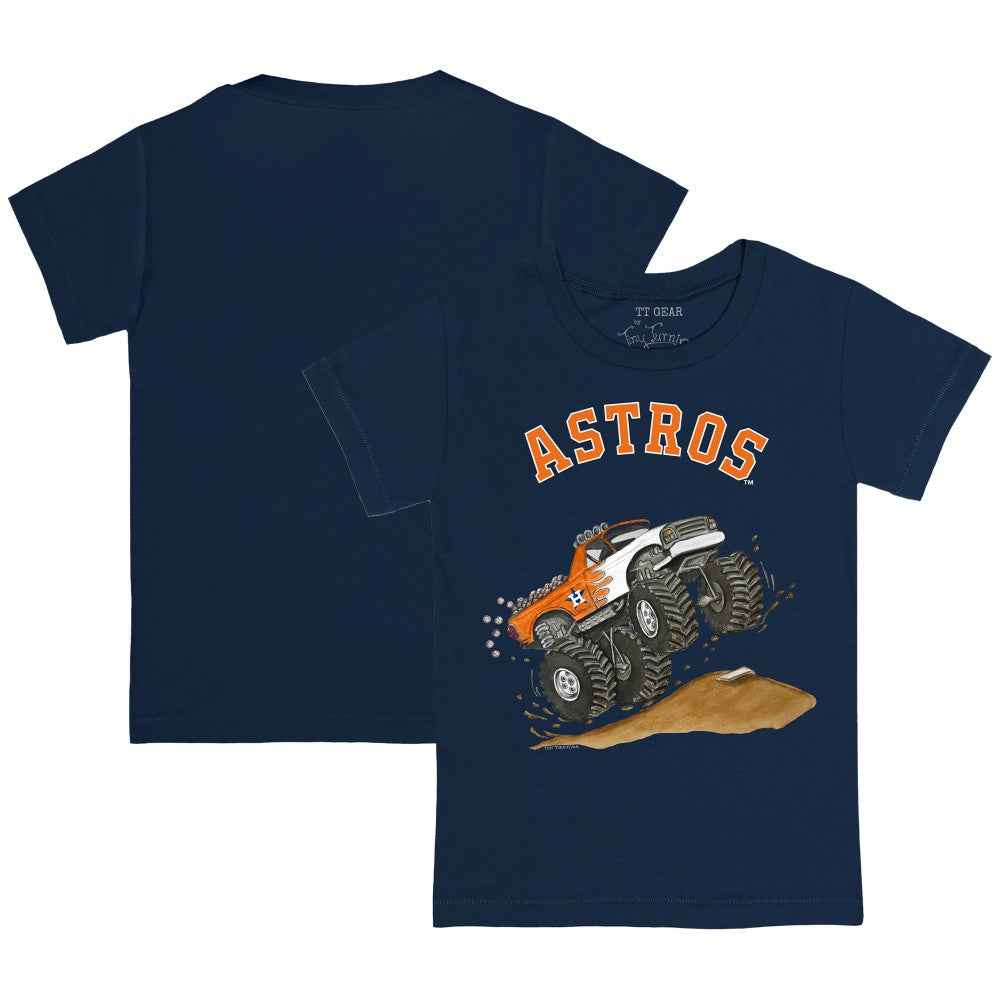 Houston Astros Tiny Turnip Youth Monster Truck T-Shirt - Navy
