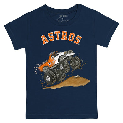 Houston Astros Tiny Turnip Youth Monster Truck T-Shirt - Navy