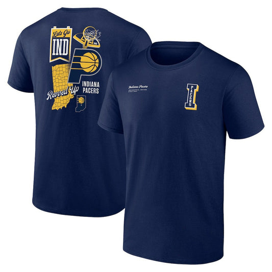 Indiana Pacers Split Zone T-Shirt - Navy for sale