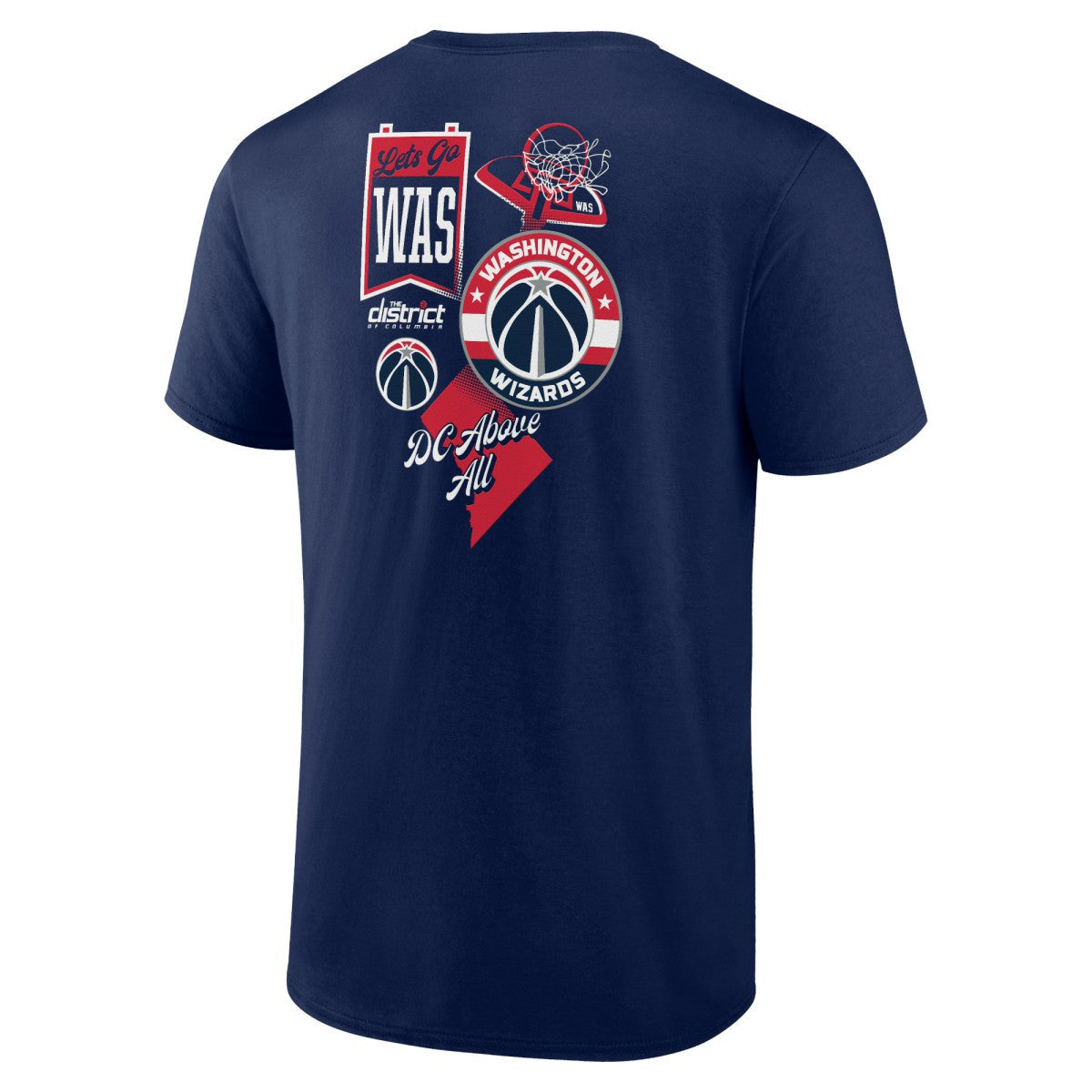 Washington Wizards Split Zone T-Shirt - Navy cheap