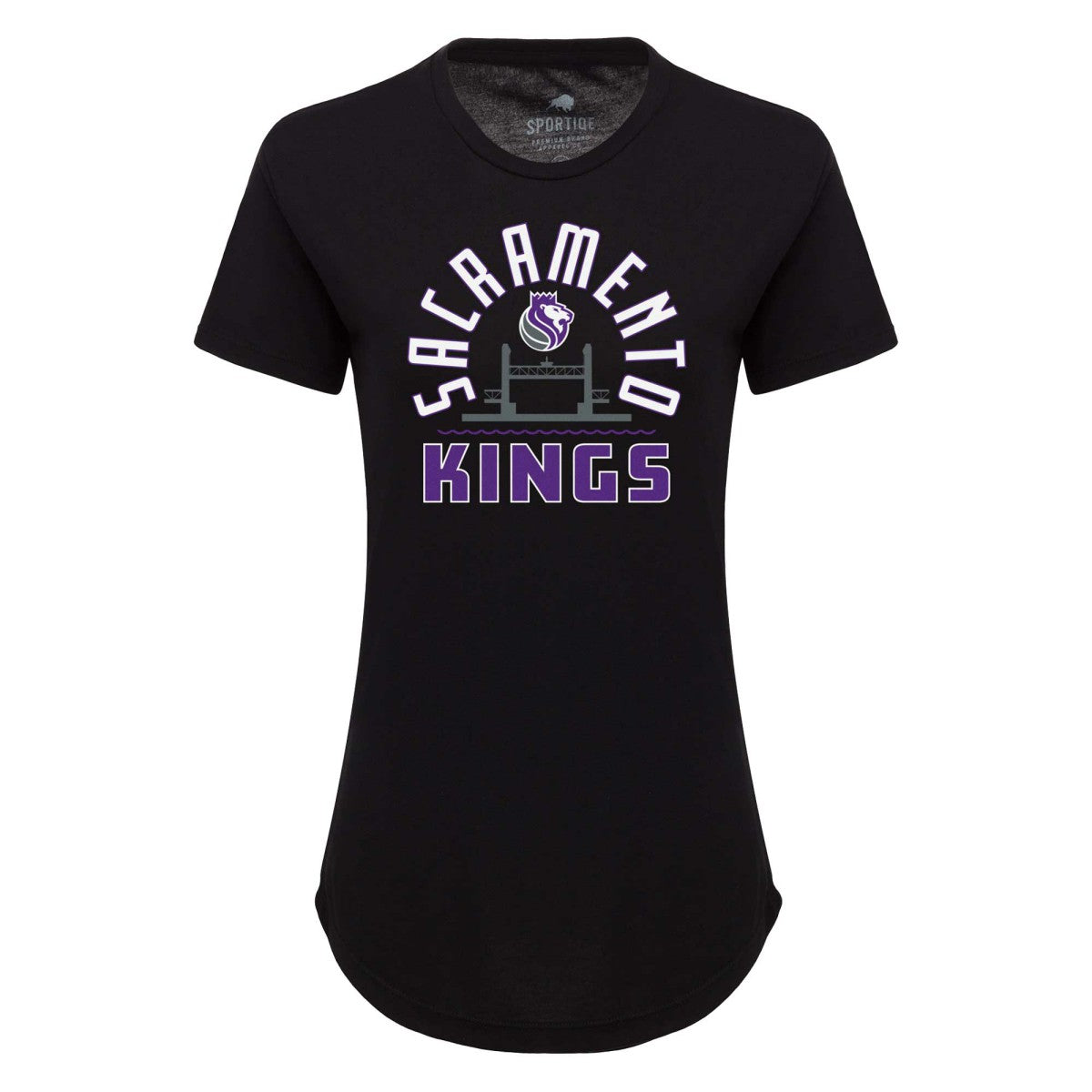 Sacramento Kings Sportiqe Women's Phoebe Super Soft Tri-Blend T-Shirt - Black on sale