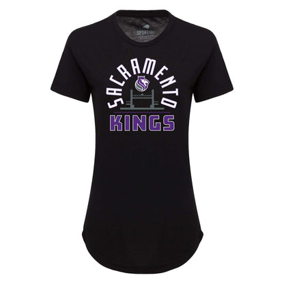 Sacramento Kings Sportiqe Women's Phoebe Super Soft Tri-Blend T-Shirt - Black on sale