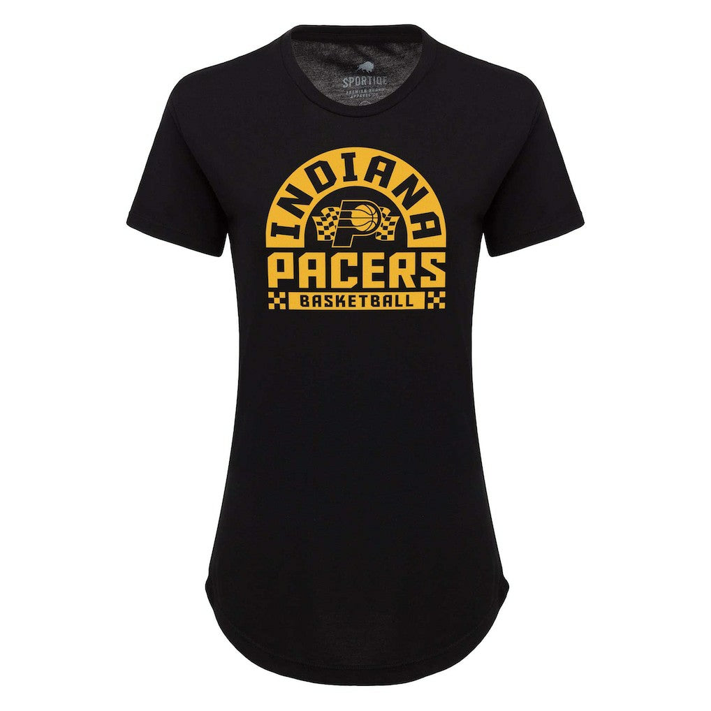 Indiana Pacers Sportiqe Women's Phoebe Super Soft Tri-Blend T-Shirt - Black on sale